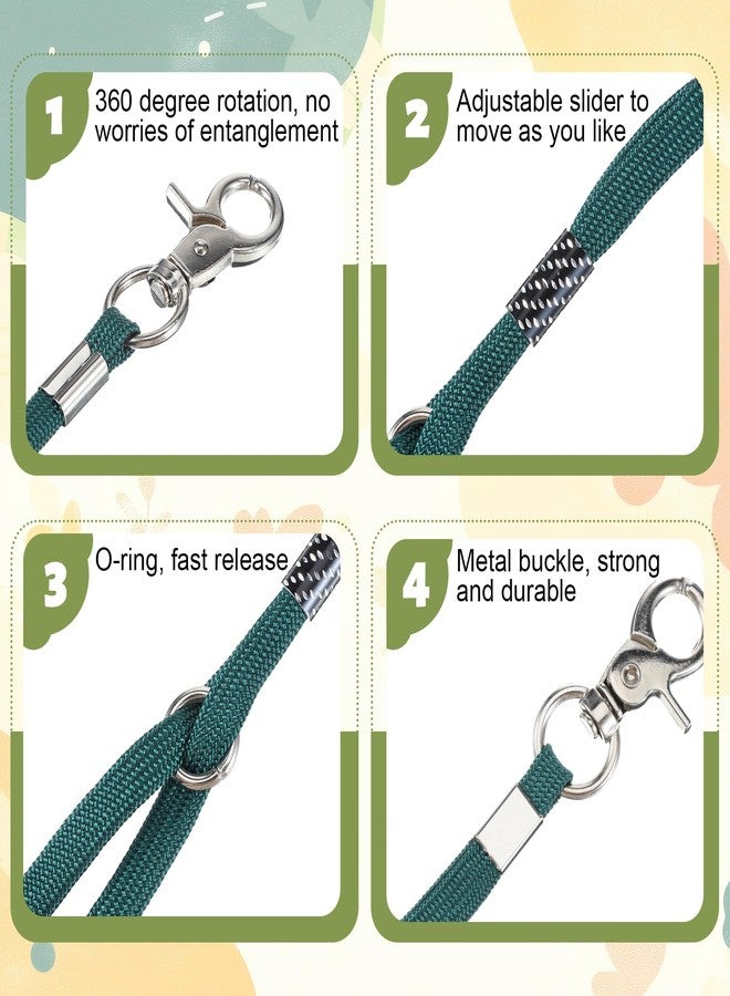Eldraqth Pet Dog Grooming Loop, 2 Pcs Adjustable Nylon Restraint Noose Fixed Dogs Cat Safety Tether Straps Standard Dog Leashes for Pet Grooming Table Bathtub (Black, Green) - Image 4